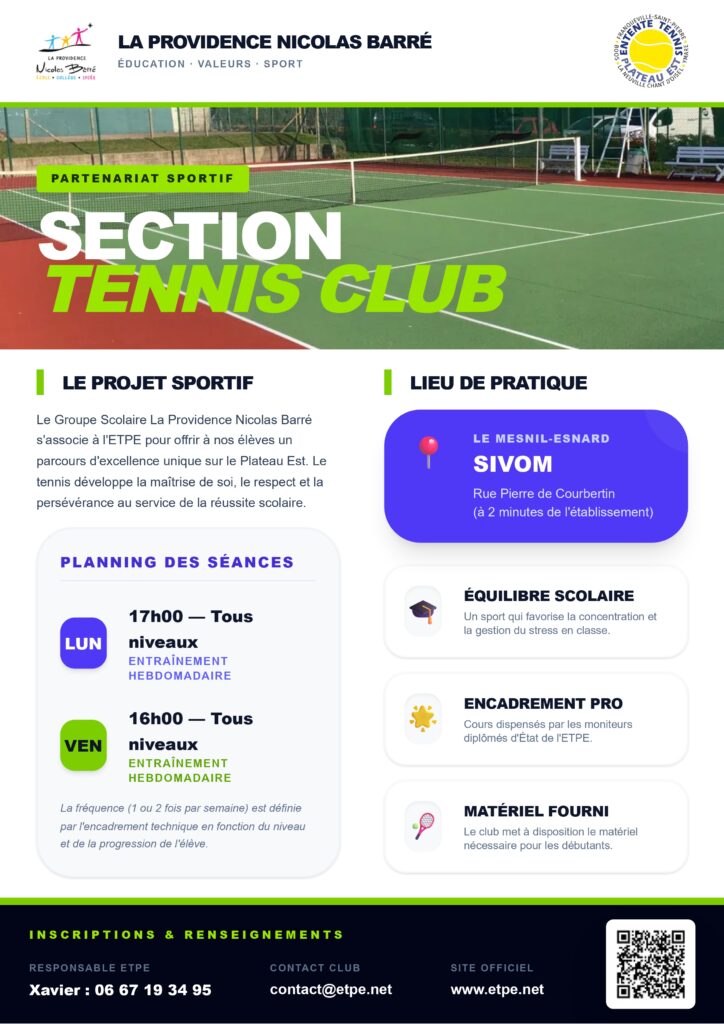 Affiche Tennis